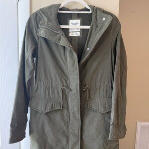 Abercrombie & Fitch Women's Olive Utility Jacket